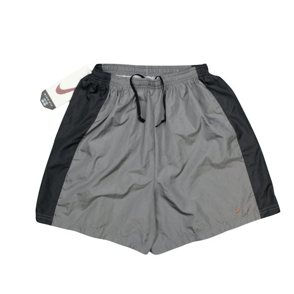 NOS Vintage 90s Nike Travis Scott Mini Swoosh Running Jogging Shorts Gray